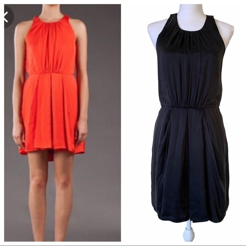 37. Rebecca Taylor Black Back Draped Mini Dress
